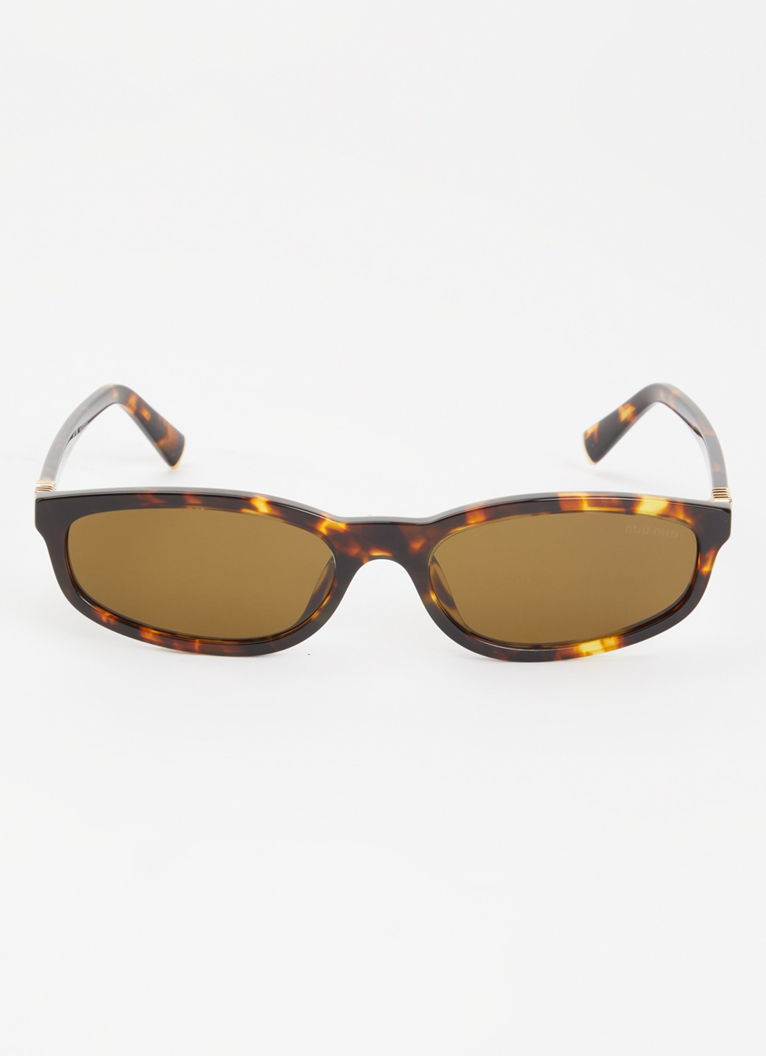 Miu Miu Retro zonnebril MU A06S - detail bruin