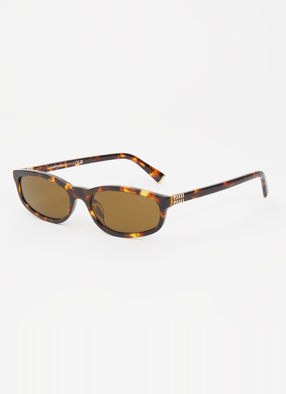 Miu Miu Retro zonnebril MU A06S - voorkant 4 bruin