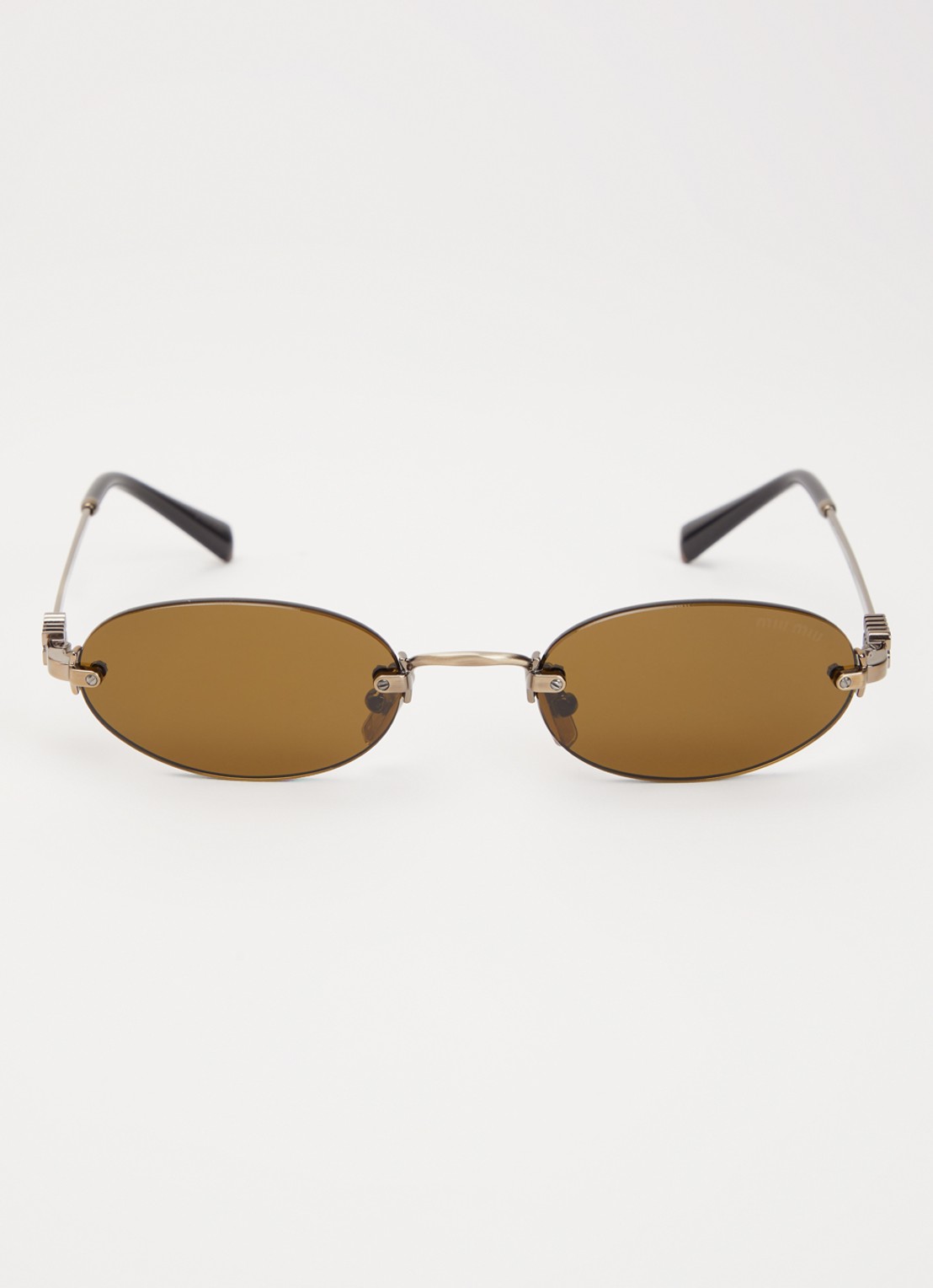 Miu Miu Retro zonnebril MU A54S - detail bruin