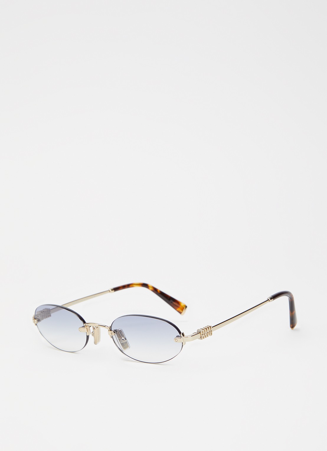 Miu Miu  Retro zonnebril MU A54S  - voorkant 4 blauw