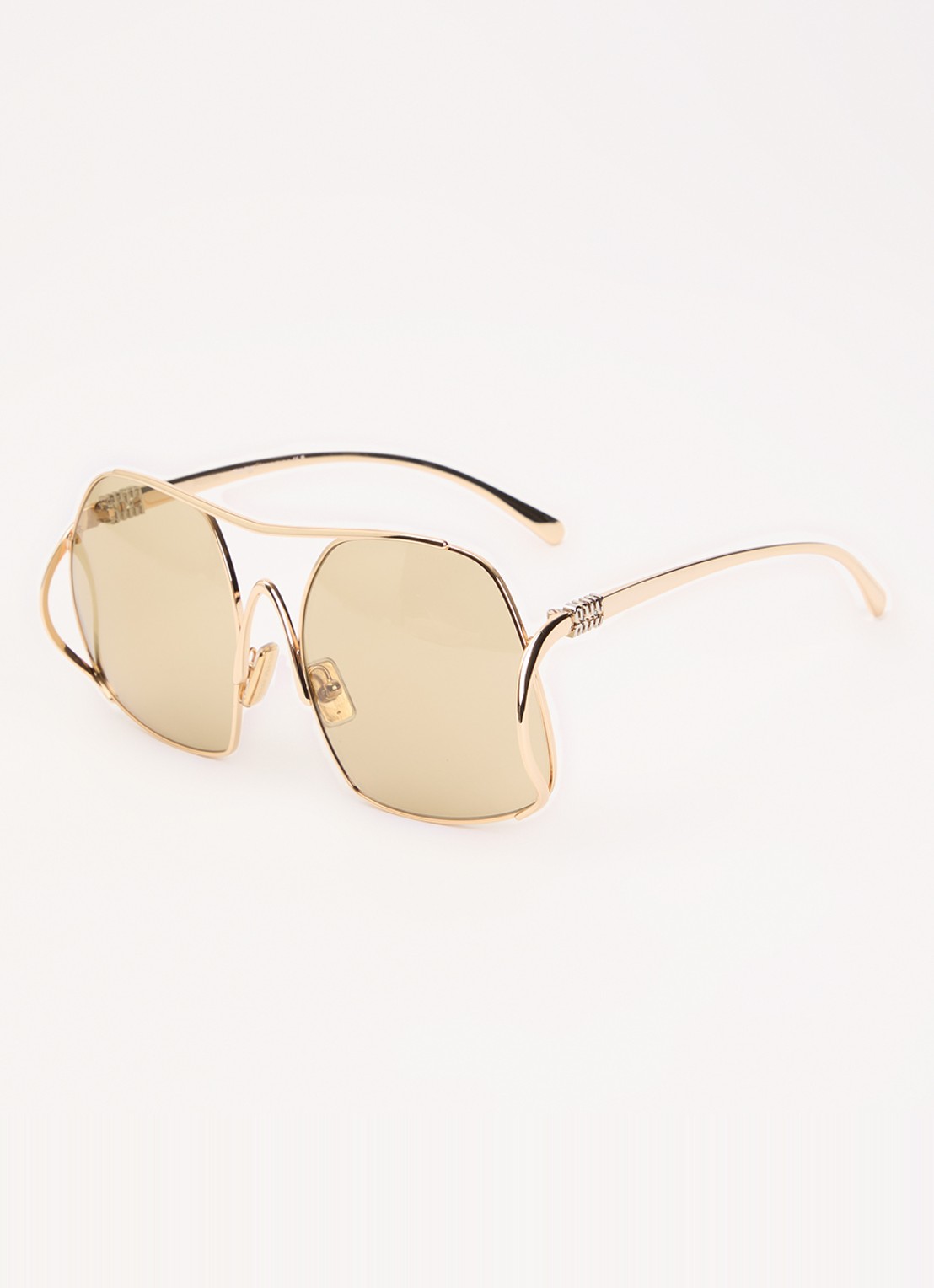 Miu Miu Retro zonnebril MU A55S  - voorkant goud