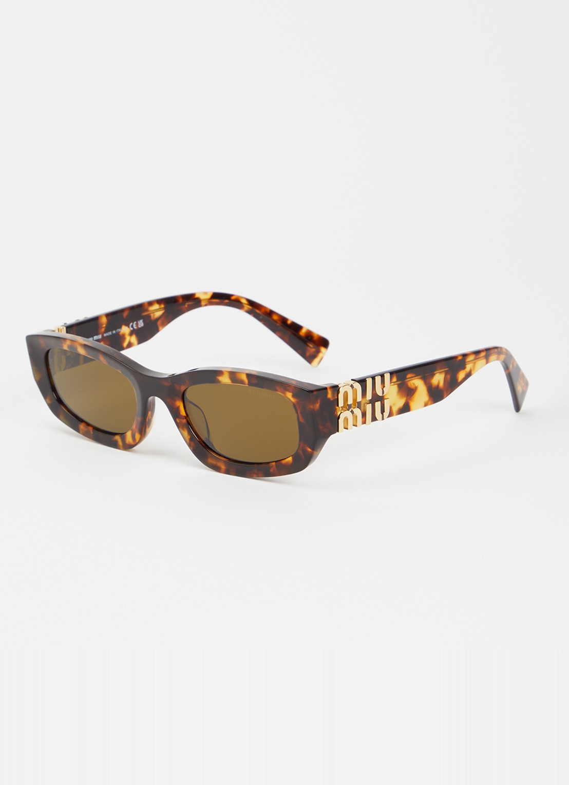 Miu Miu Retro zonnebril MU B04  - voorkant camel