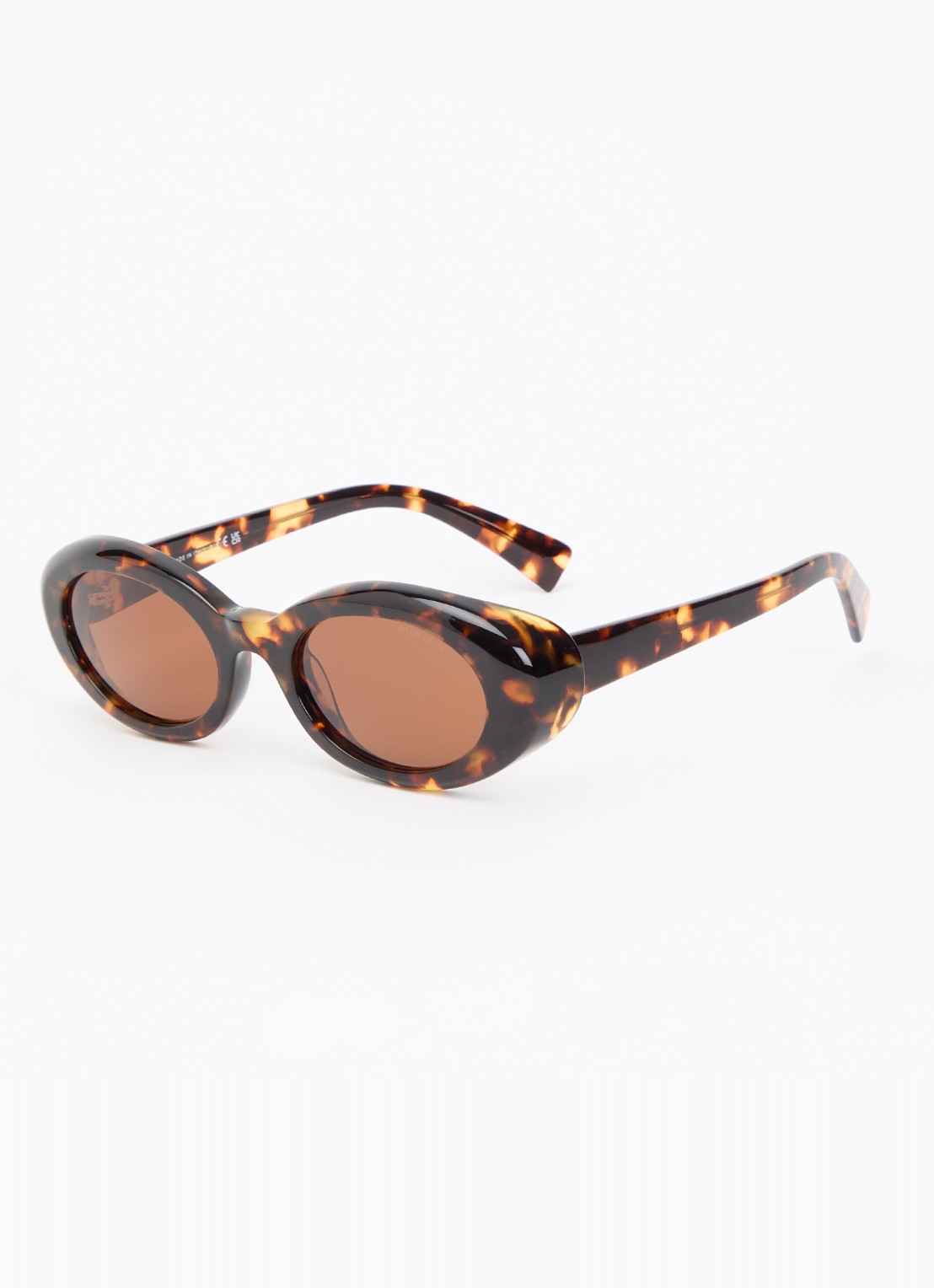 Miu Miu Retro zonnebril MU B09S - voorkant 4 bruin