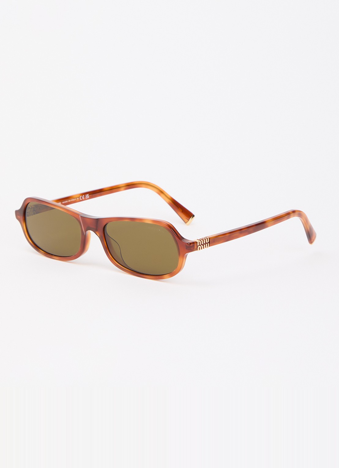 Miu Miu Retro zonnebril MU B10SU - voorkant 4 bruin