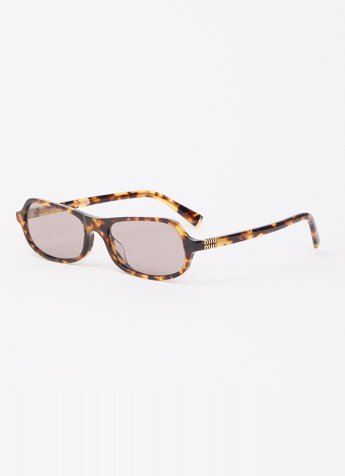 Miu Miu Retro zonnebril MU B10SU - voorkant bruin