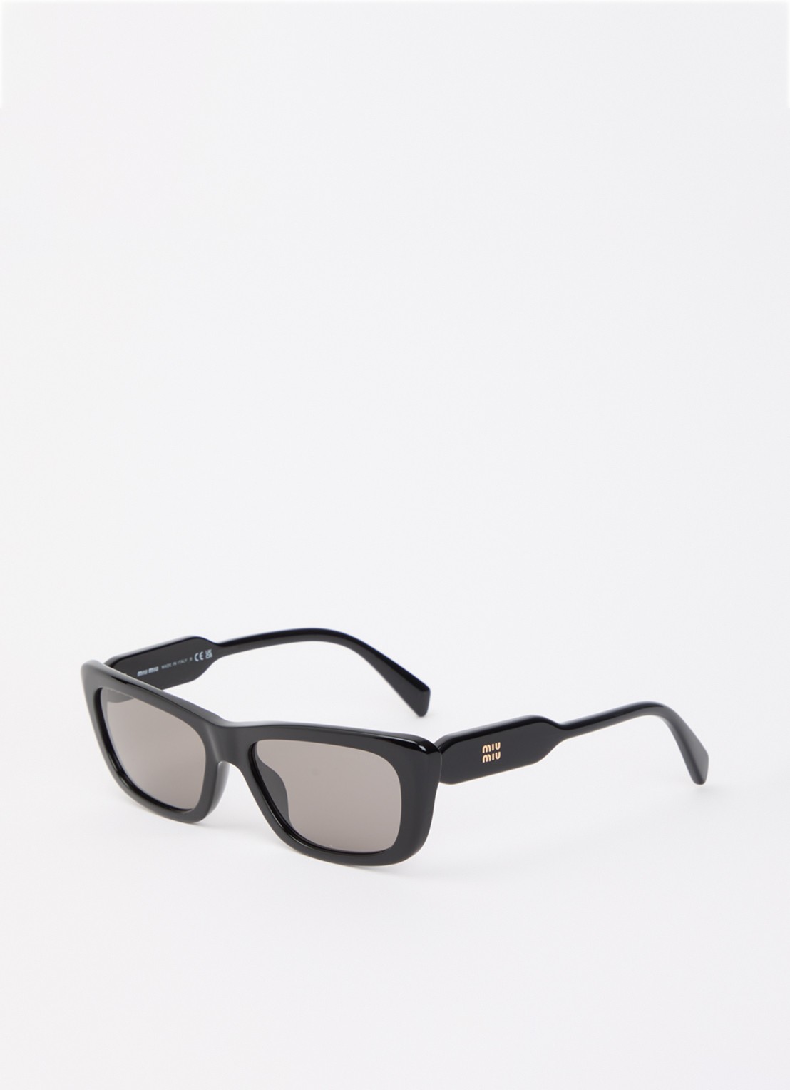 Miu Miu Retro zonnebril MU B12S - voorkant zwart