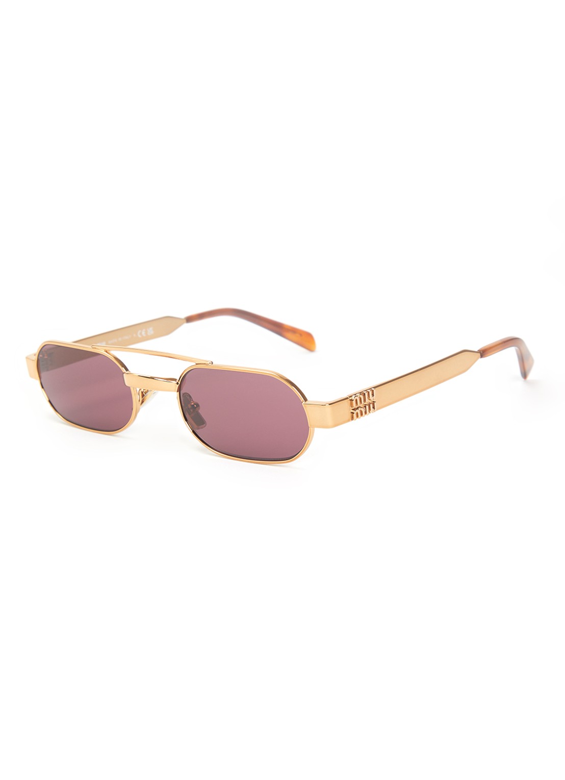 Miu Miu Retro zonnebril MU B52S - voorkant 4 goud