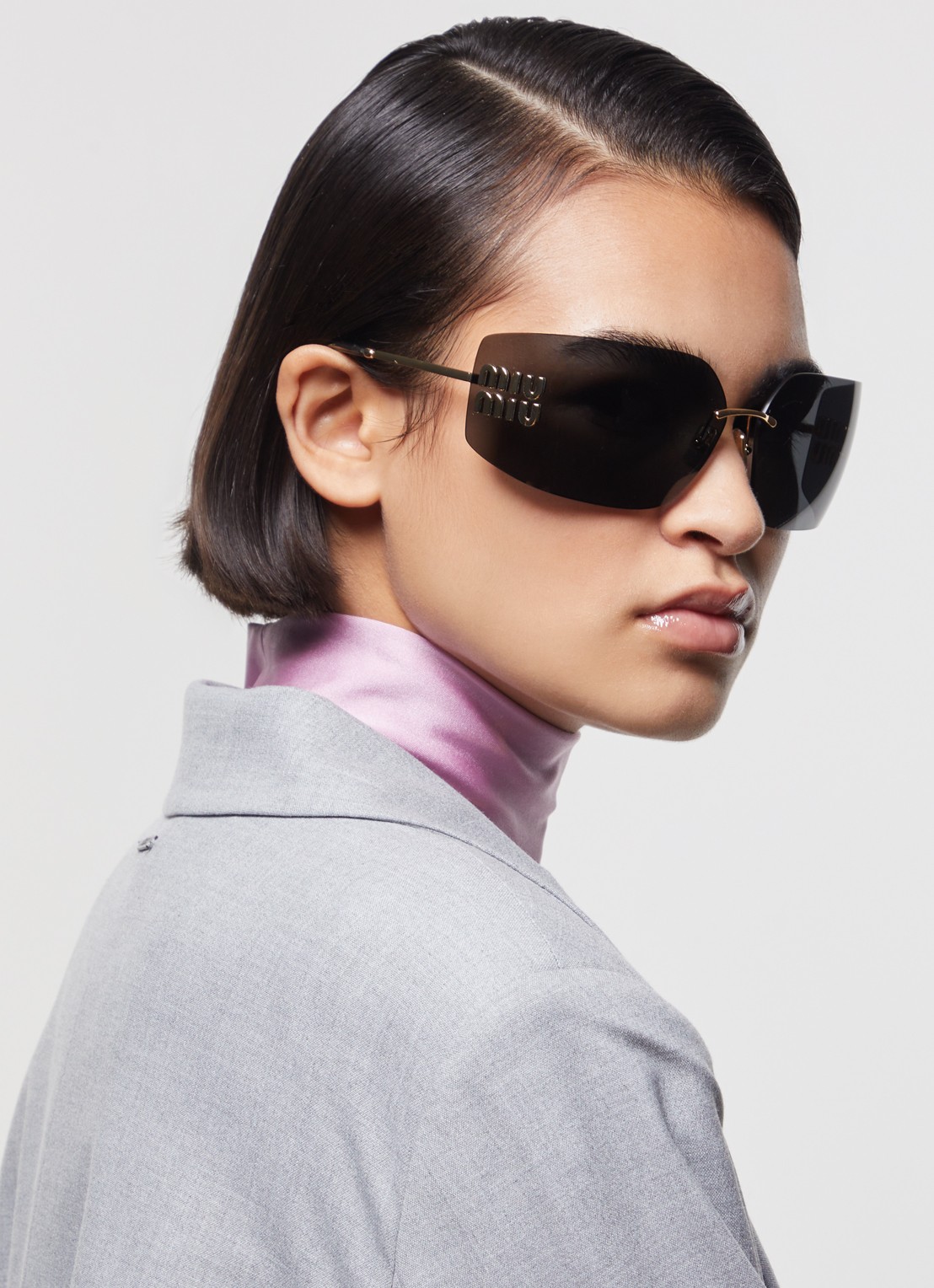 Miu Miu Runway zonnebril MU 54YS - voorkant 5 goud