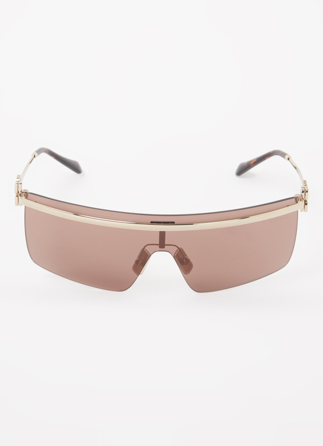 Miu Miu Shield zonnebril MU 50ZS - detail goud
