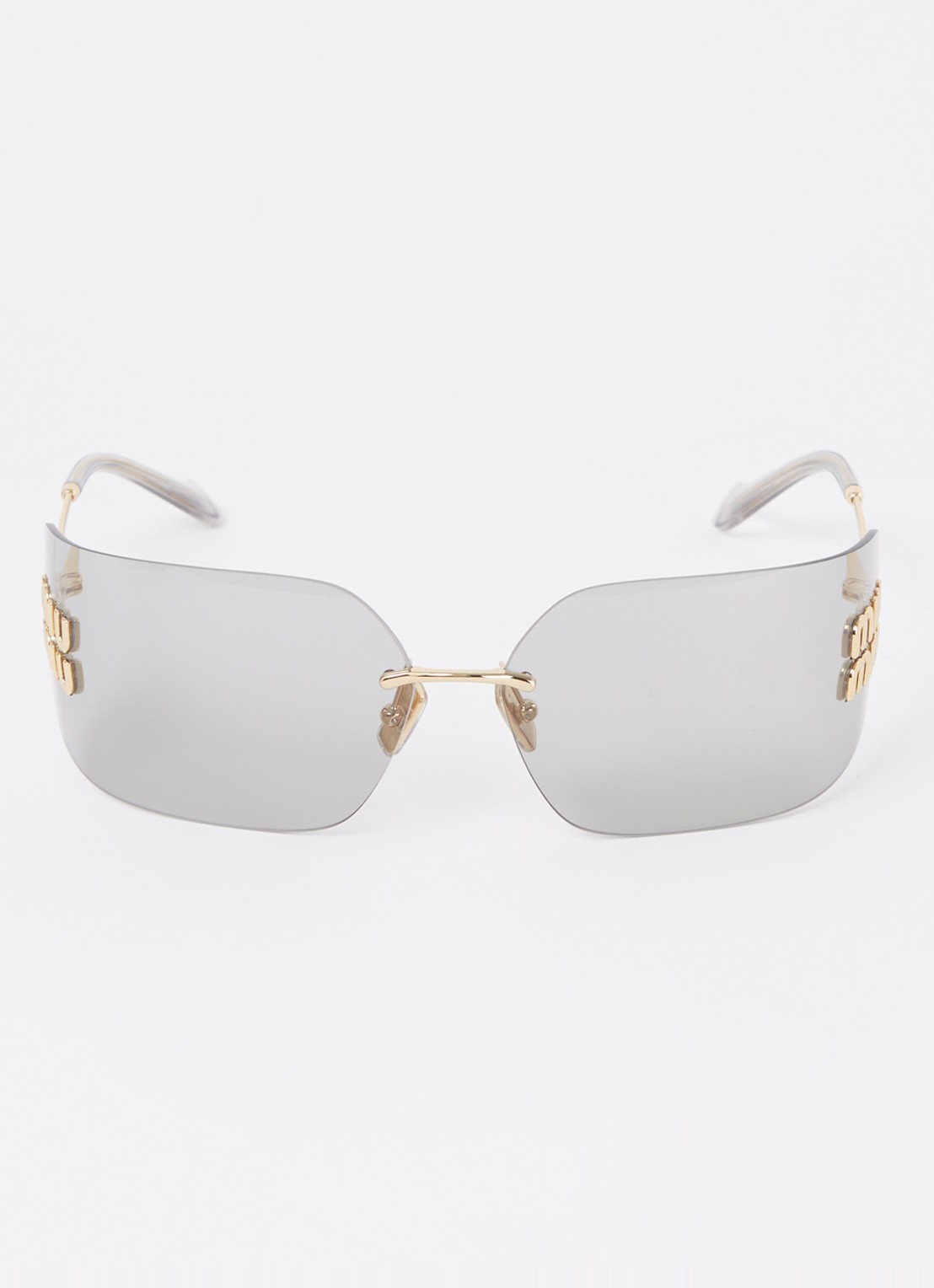 Miu Miu Shield zonnebril MU 54YS - detail 2 goud