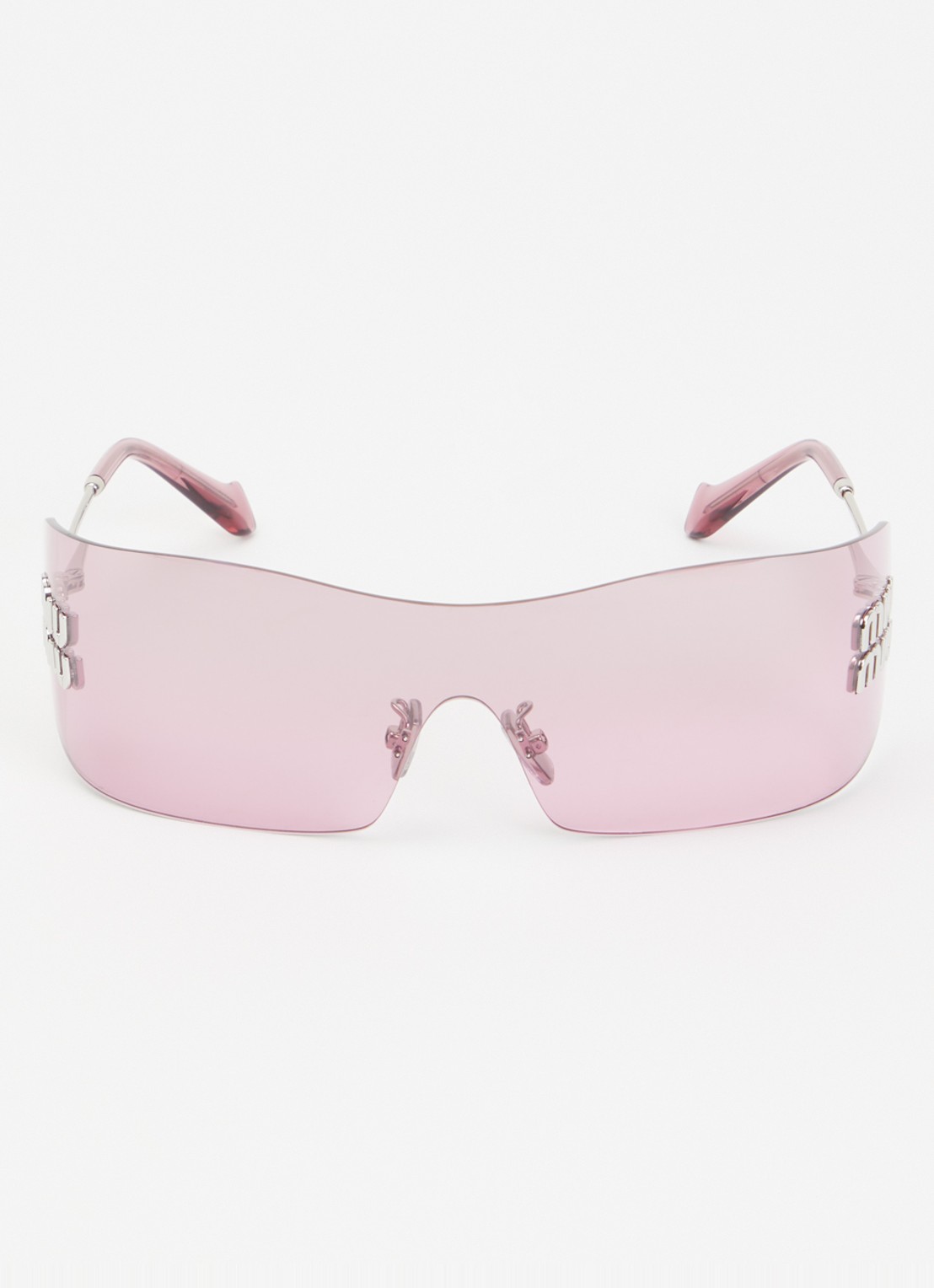 Miu Miu Shield zonnebril MU B53 - detail 2 roze