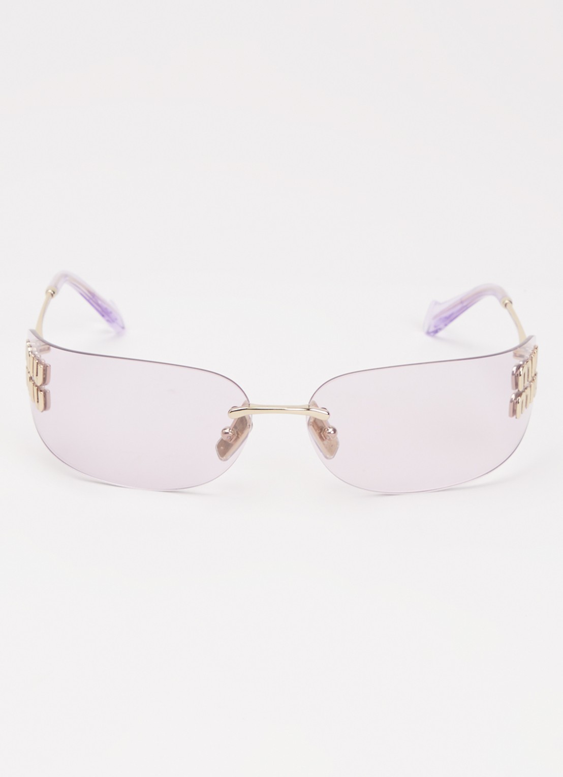 Miu Miu Shield zonnebril MUA51S - detail 2 lichtpaars