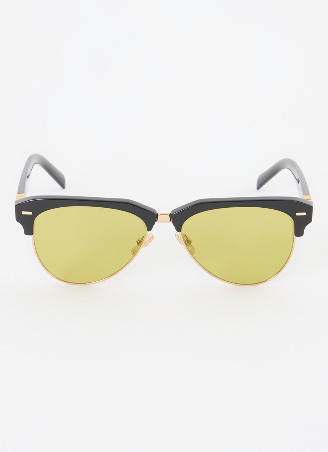 Miu Miu Wayfarer zonnebril MU 09ZS - detail zwart