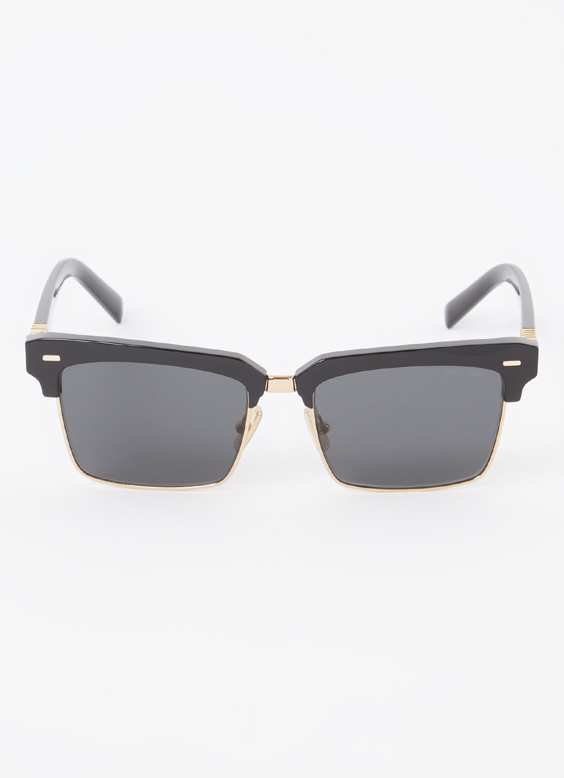 Miu Miu Wayfarer zonnebril MU 10ZS - detail 3 zwart