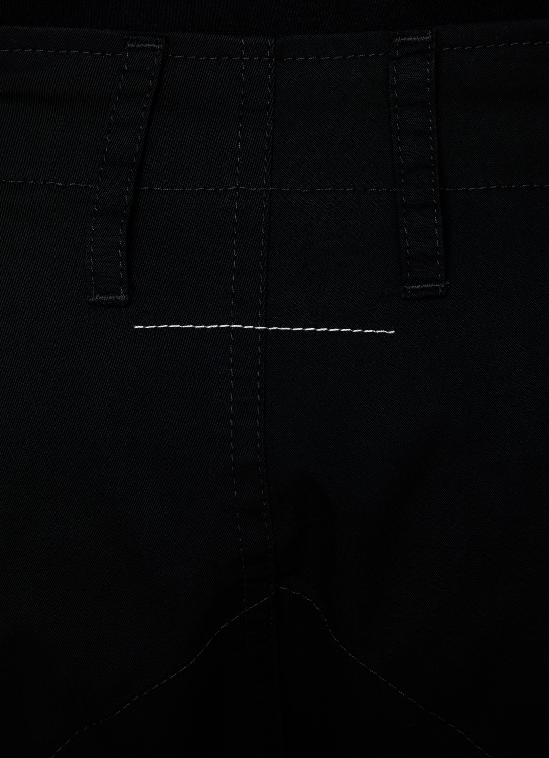 MM6 Loose fit cargobroek met klepzakken - detail 6 zwart