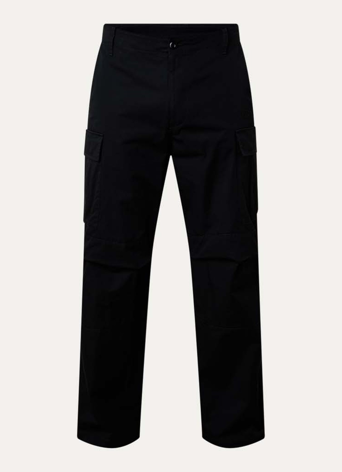MM6 Loose fit cargobroek met klepzakken - voorkant 2 zwart