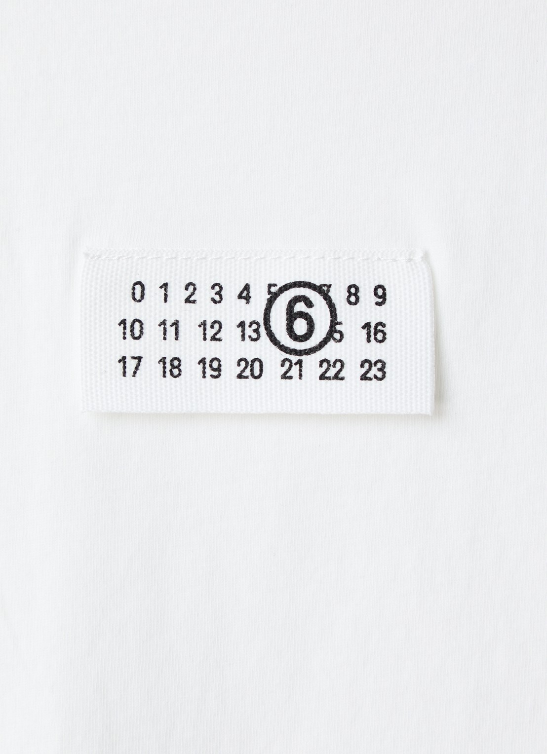 MM6 T-shirt met logo - detail 5 wit