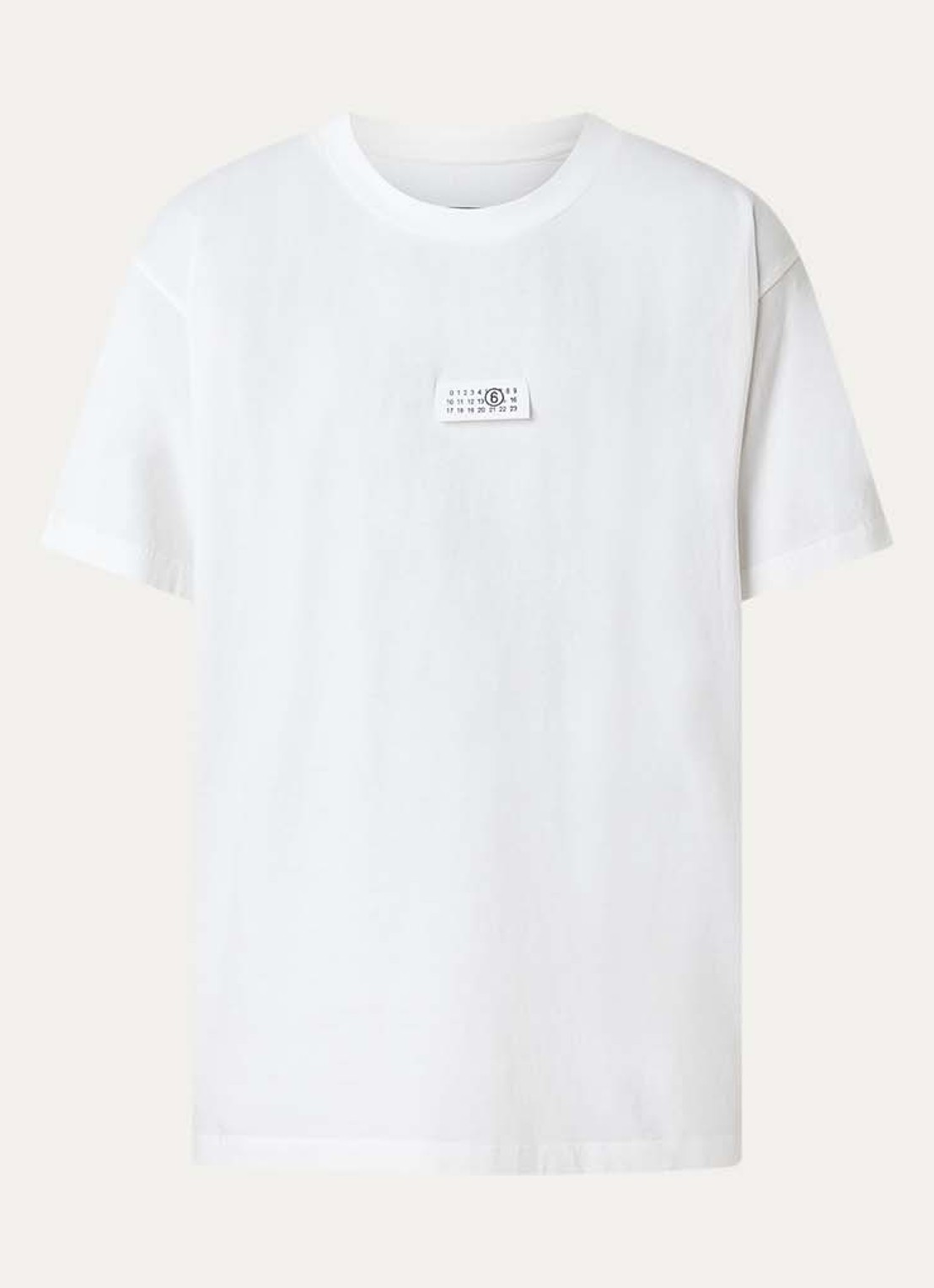 MM6 T-shirt met logo - voorkant 2 wit