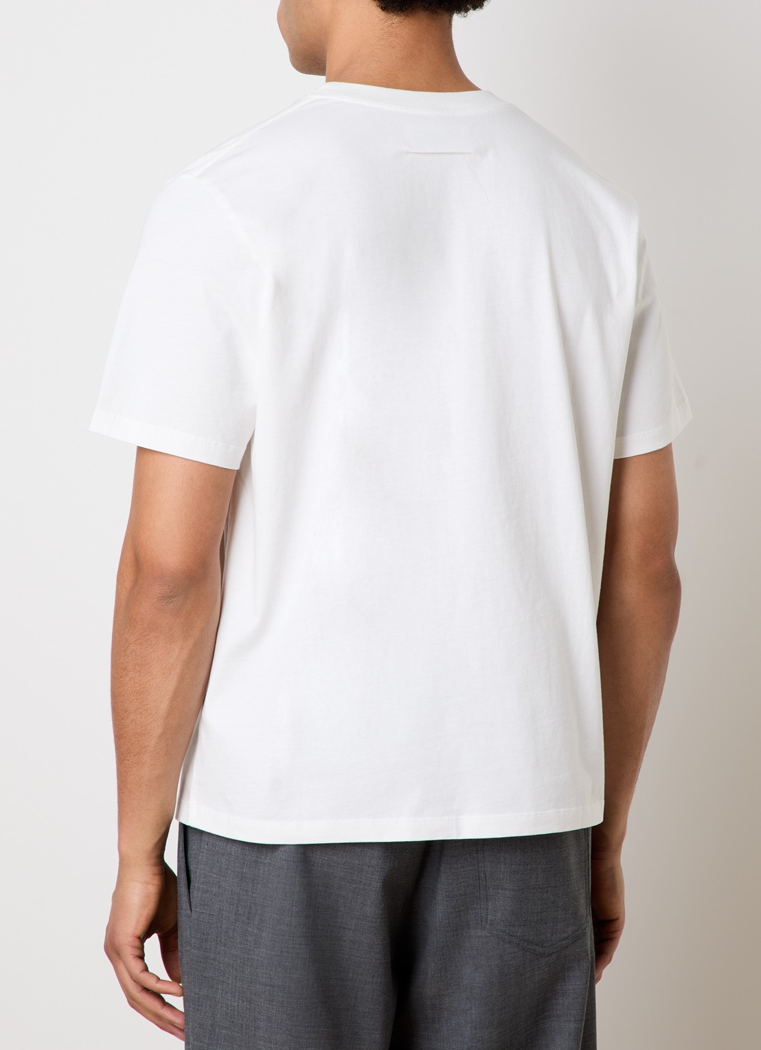 MM6 T-shirt met logoborduring - achterkant wit