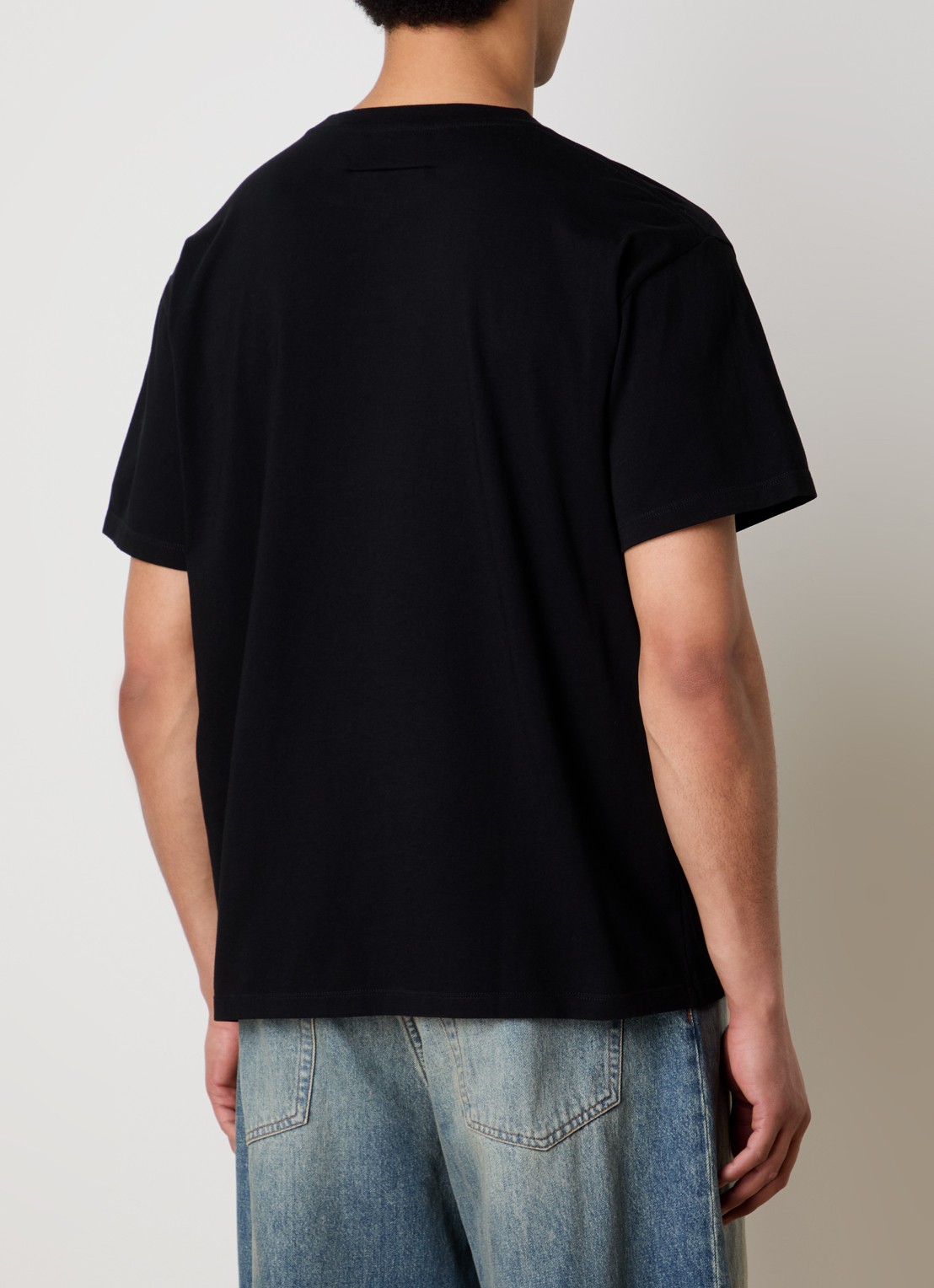 MM6 T-shirt met logoprint - achterkant zwart