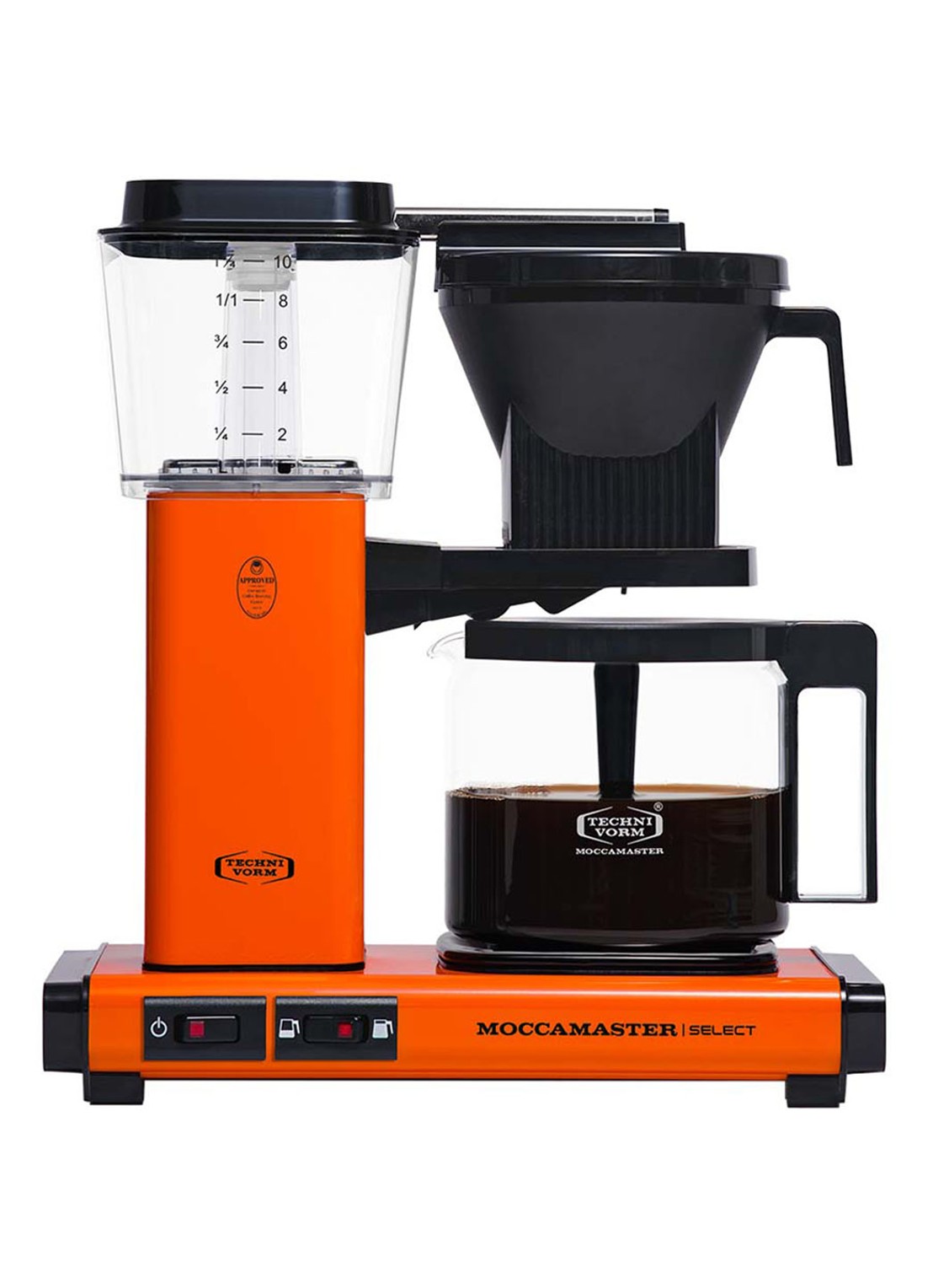 Moccamaster KBG Select koffiezetapparaat 53986 - voorkant orange