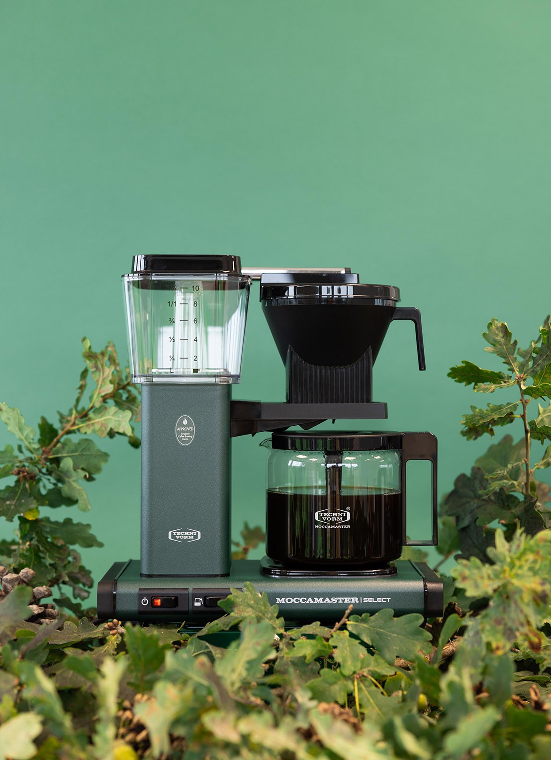 Moccamaster KBG Select koffiezetapparaat 53991 - detail 5 olijfgroen