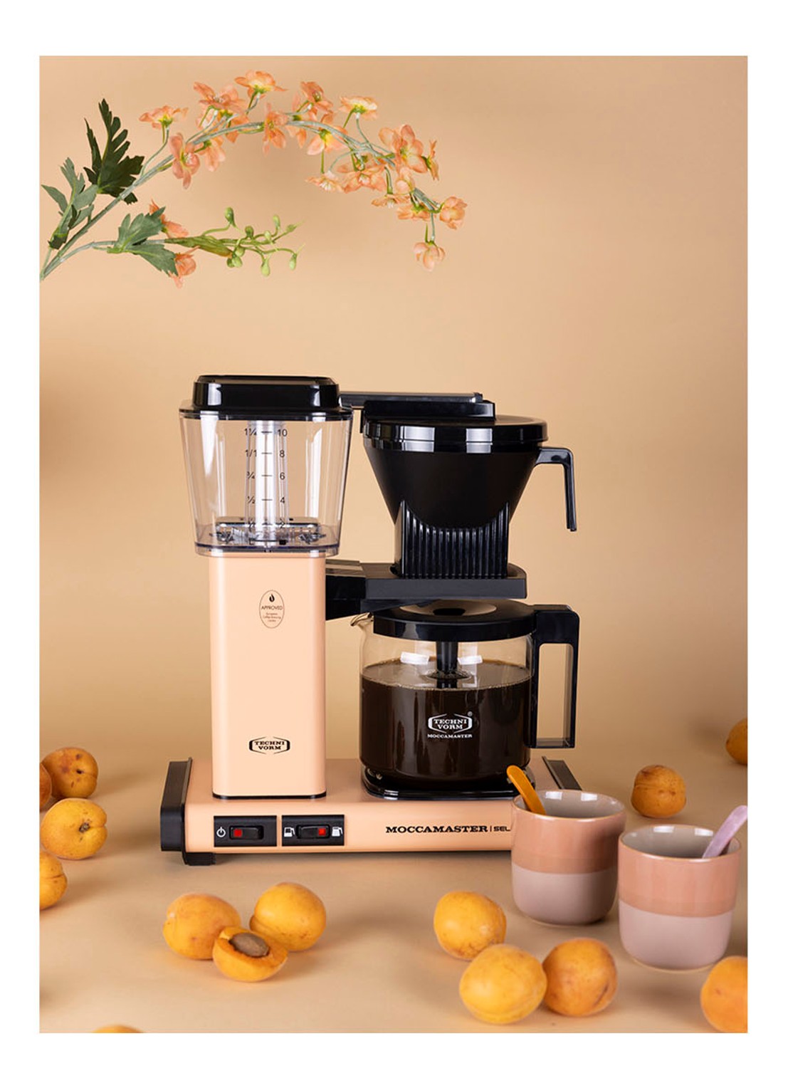 Moccamaster KBG Select koffiezetapparaat 53994 - detail 4 abrikoos