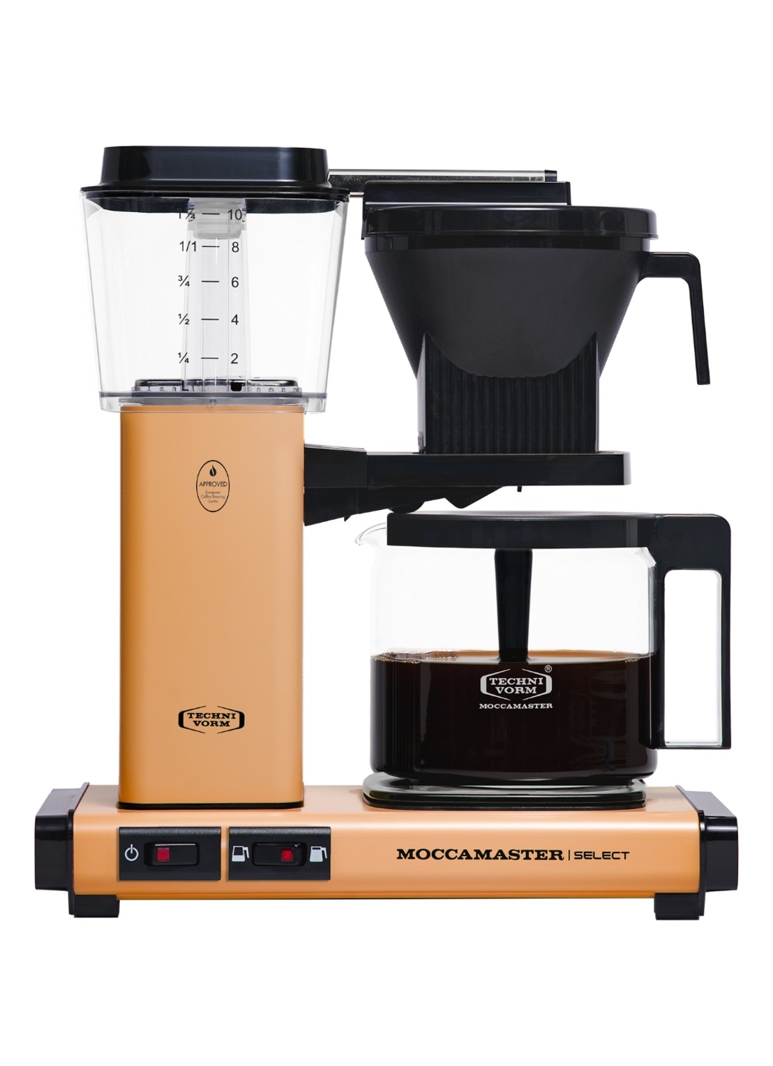 Moccamaster KBG Select koffiezetapparaat 53994 - voorkant abrikoos
