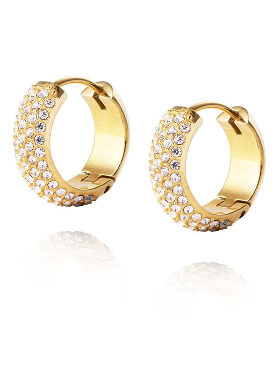 Mockberg Amour Medium oorringen MO211 - voorkant 3 goud