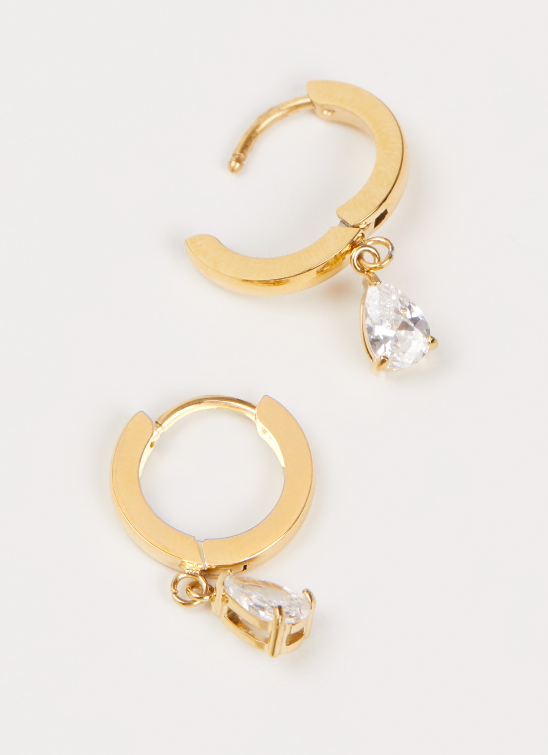 Mockberg Belle oorringen met hanger MB0831 - detail 5 goud