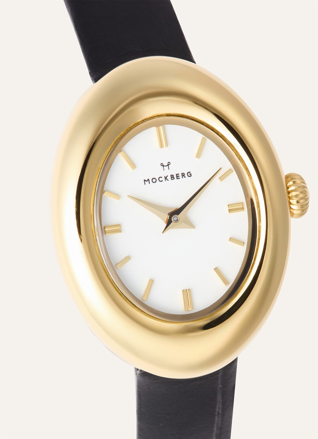 Mockberg Belle Oval horloge MB1414 - detail 4 goud