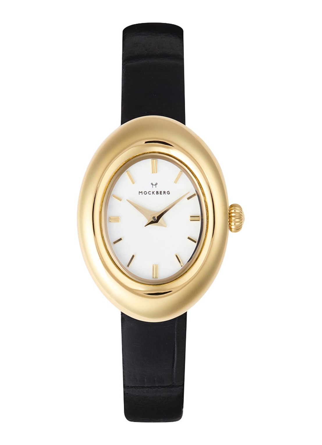 Mockberg Belle Oval horloge MB1414 - voorkant goud