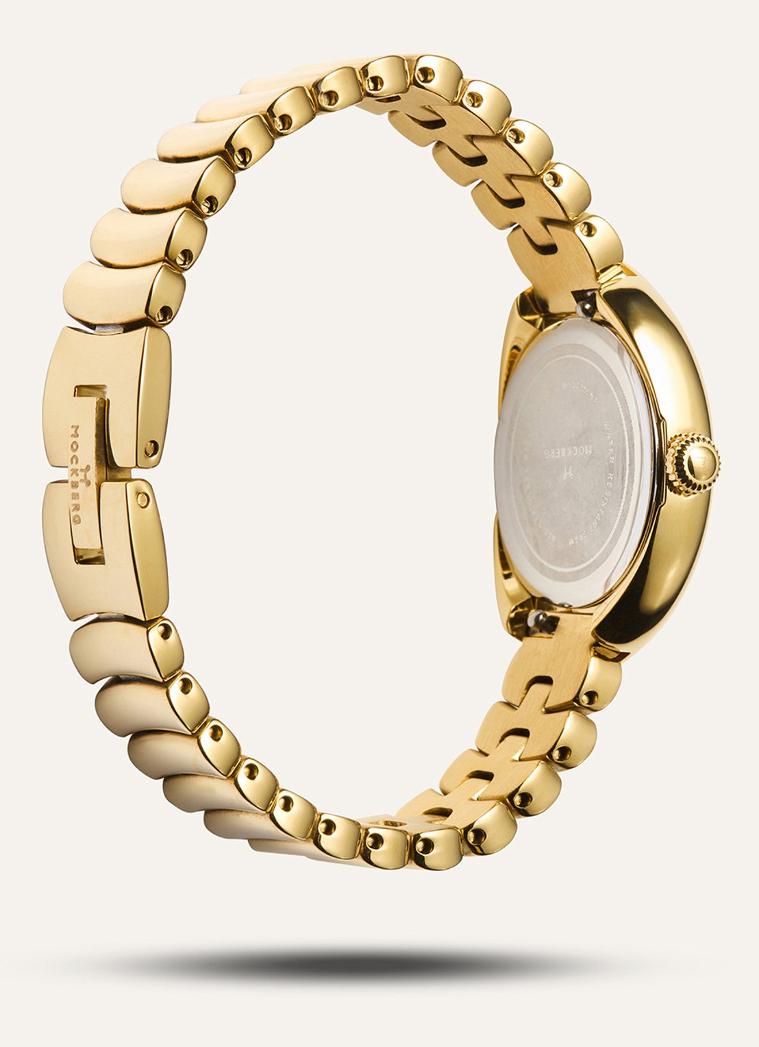Mockberg Belle Oval horloge MB1418 - detail 3 goud