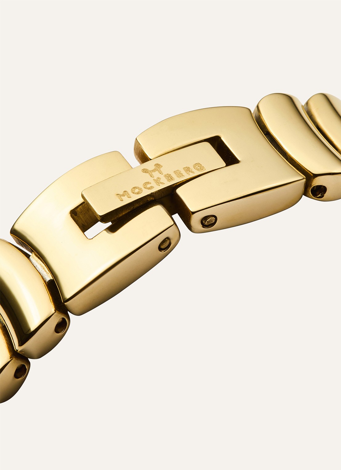 Mockberg Belle Oval horloge MB1418 - detail 4 goud