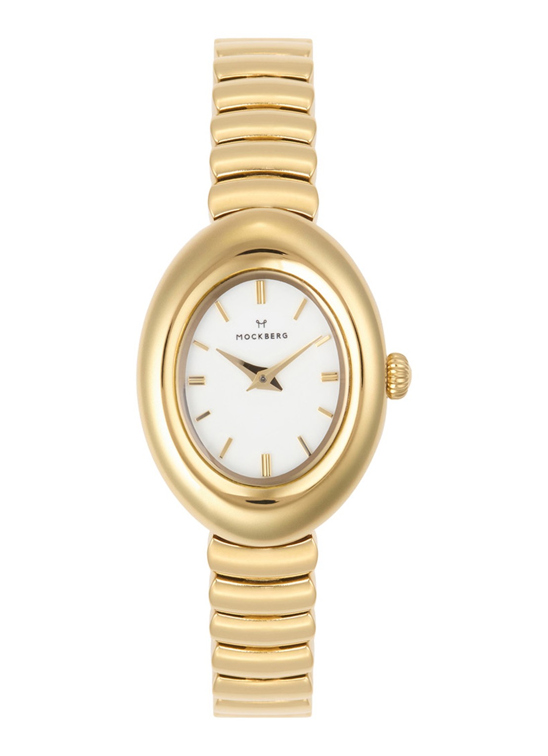 Mockberg Belle Oval horloge MB1418 - voorkant 5 goud