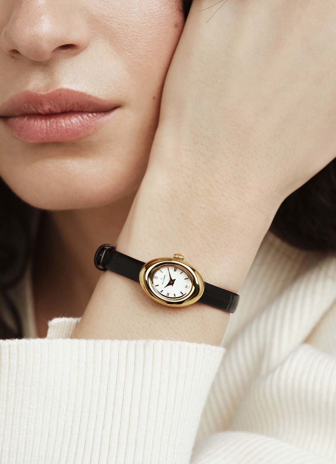 Mockberg Belle Oval Petite horloge MB1412 - detail 3 goud