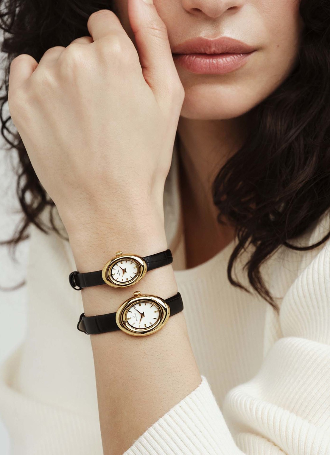 Mockberg Belle Oval Petite horloge MB1412 - detail 4 goud