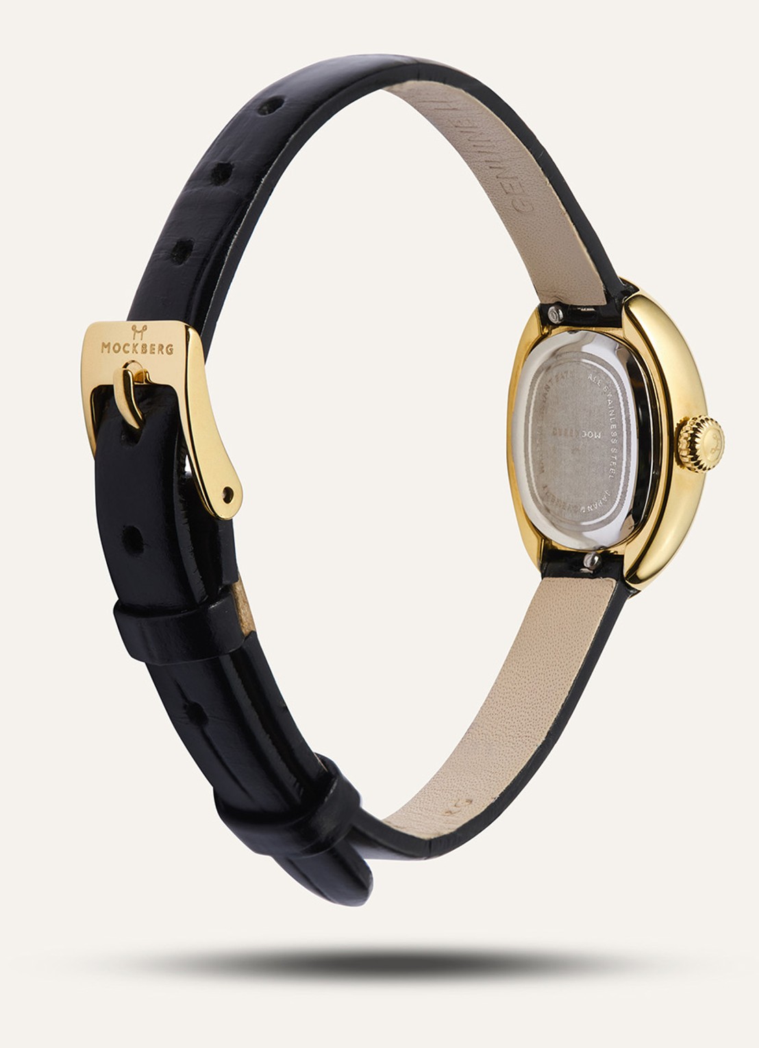 Mockberg Belle Oval Petite horloge MB1412 - detail 5 goud