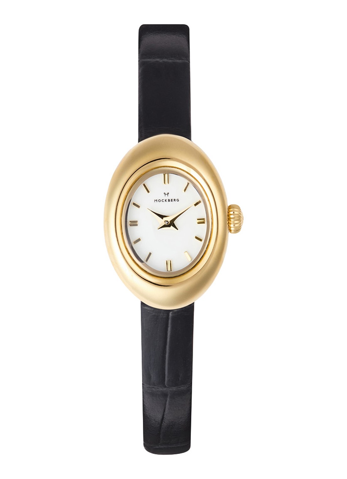 Mockberg Belle Oval Petite horloge MB1412 - voorkant goud