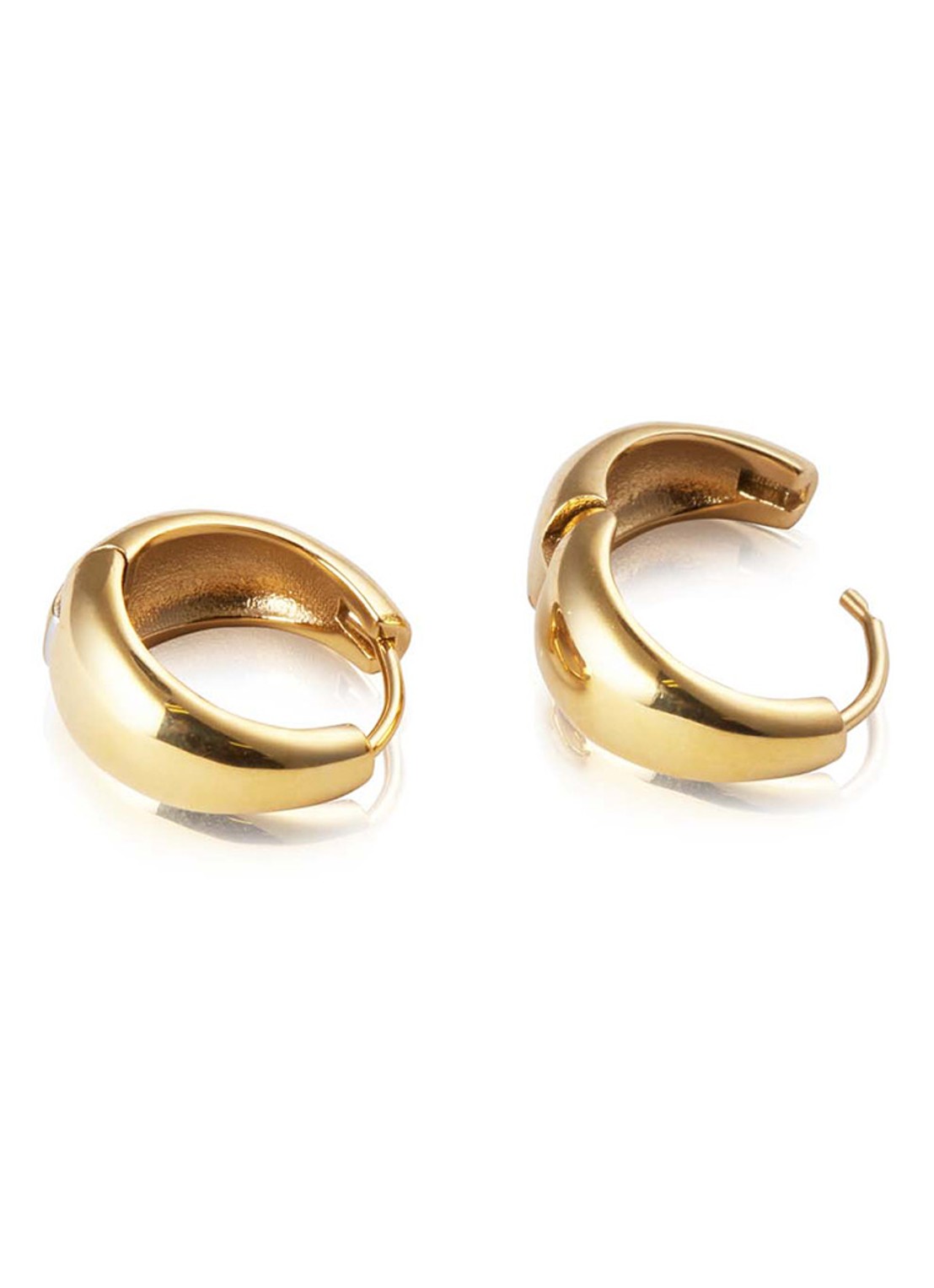 Mockberg Bold Medium oorringen MO145 - detail 4 goud
