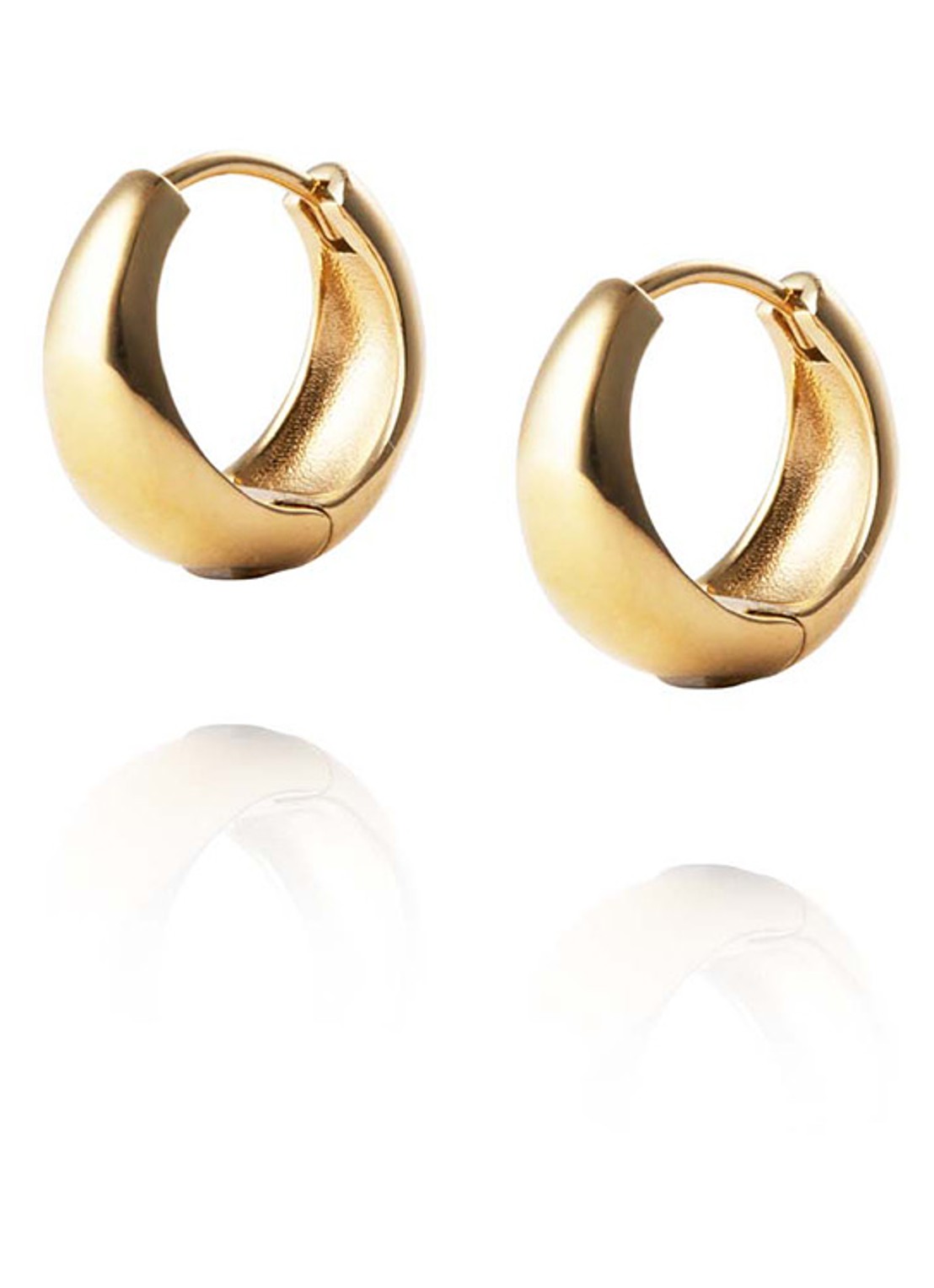Mockberg Bold Medium oorringen MO145 - voorkant goud