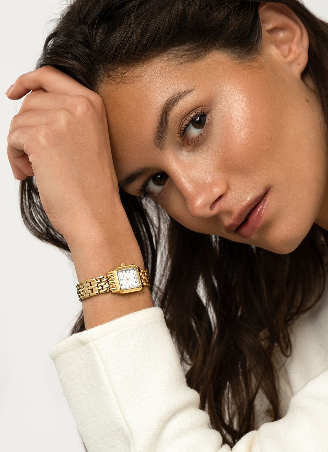 Mockberg Classic horloge 25 mm MO334 - voorkant 2 goud