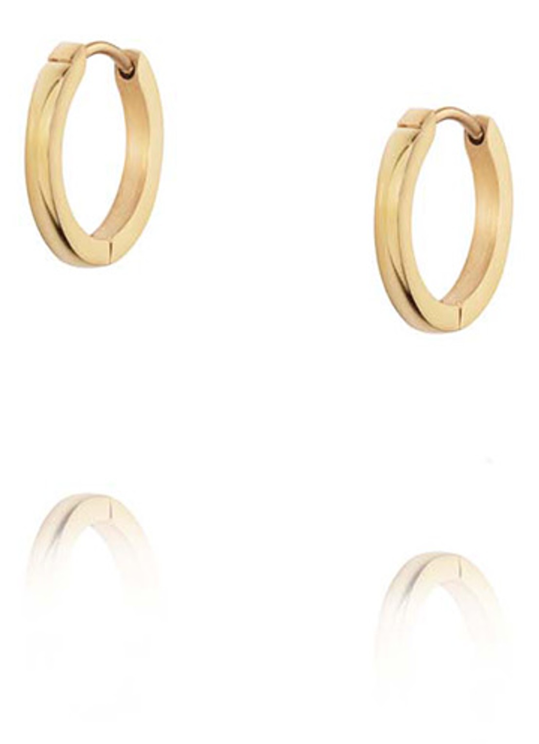 Mockberg Classic Medium oorringen MO584 - voorkant goud