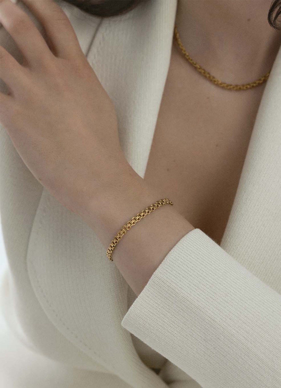 Mockberg Darling armband MO234 - voorkant 4 goud