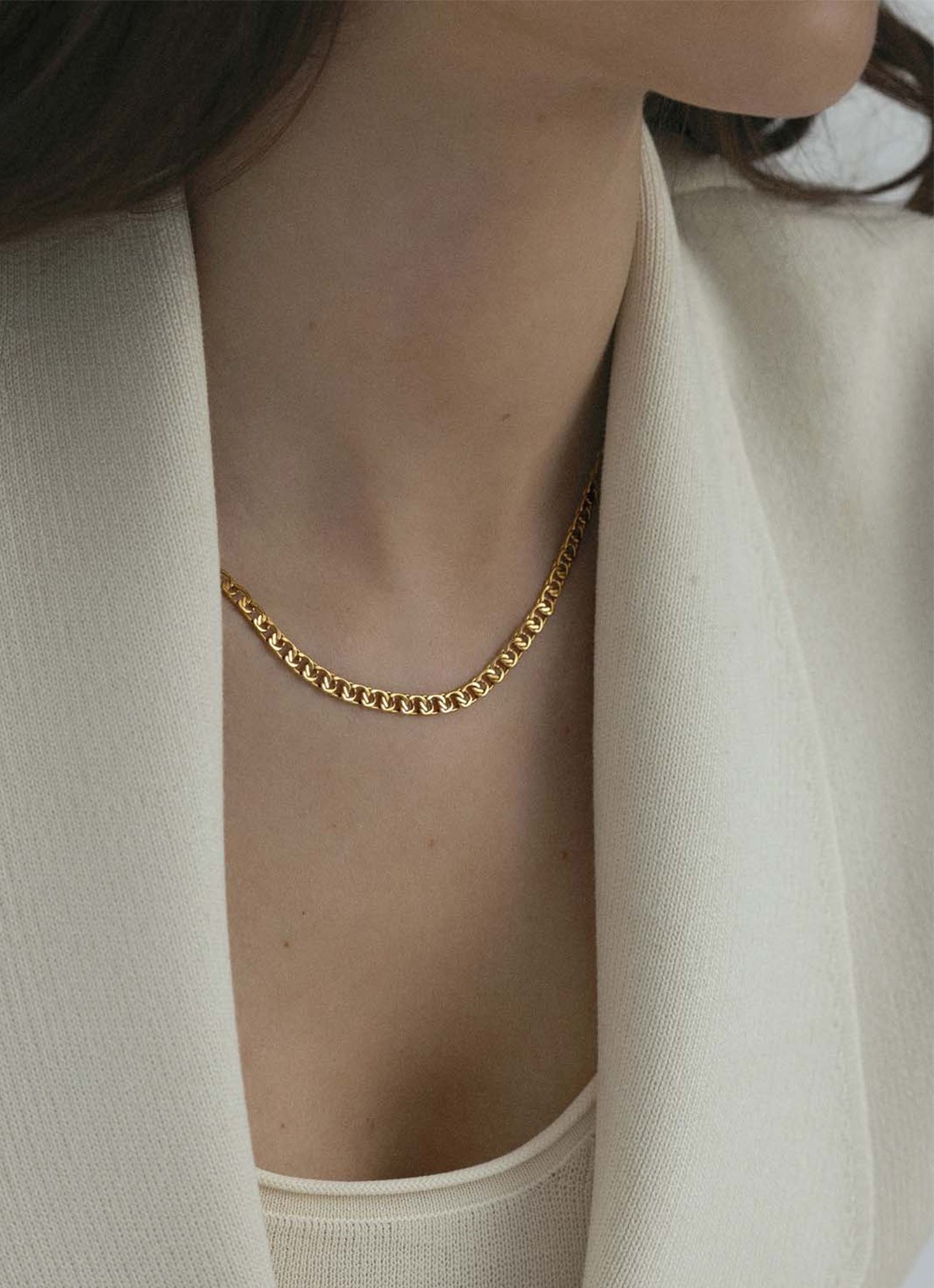 Mockberg Infinity ketting MB0179 - voorkant 4 goud