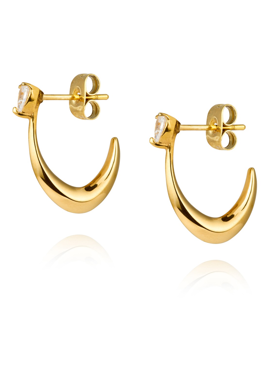 Mockberg Iris oorringen MB1689 - detail goud