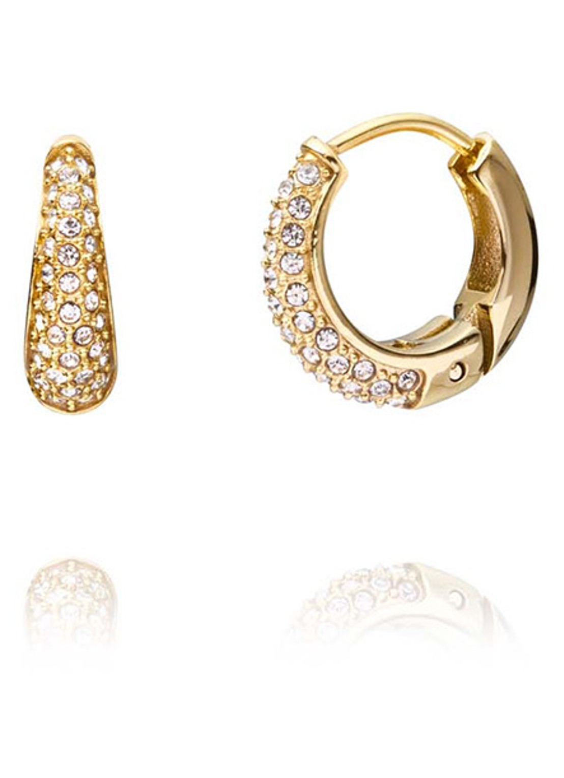 Mockberg Pavé Precious small oorringen MB0194 - detail 3 goud