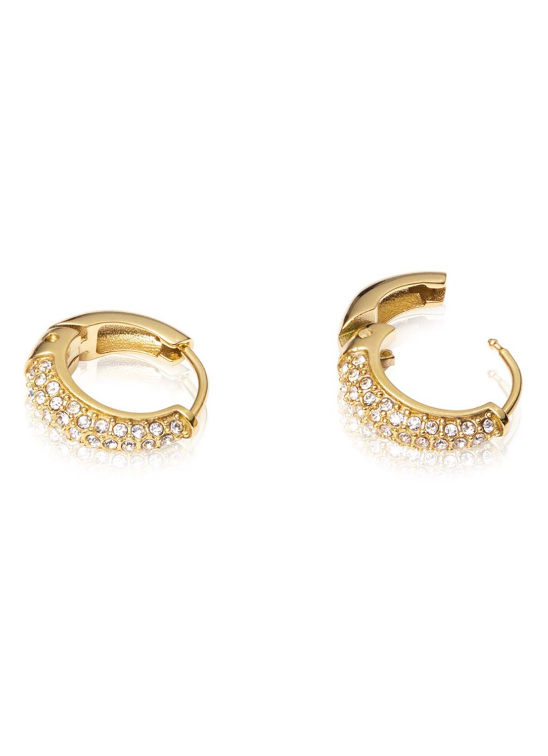 Mockberg Pavé Precious small oorringen MB0194 - detail 4 goud