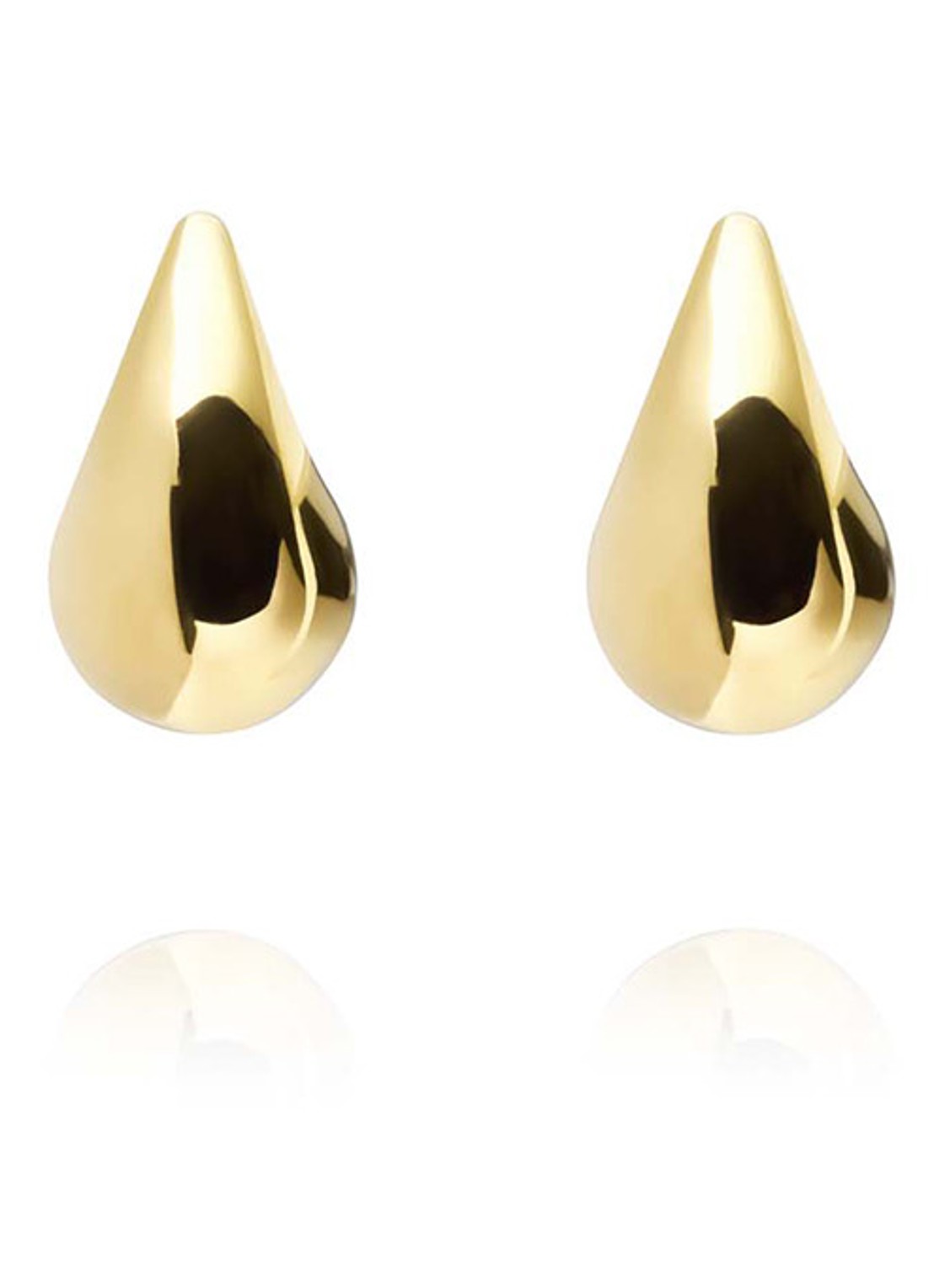 Mockberg Plain Daring Small oorstekers MB0189 - voorkant goud