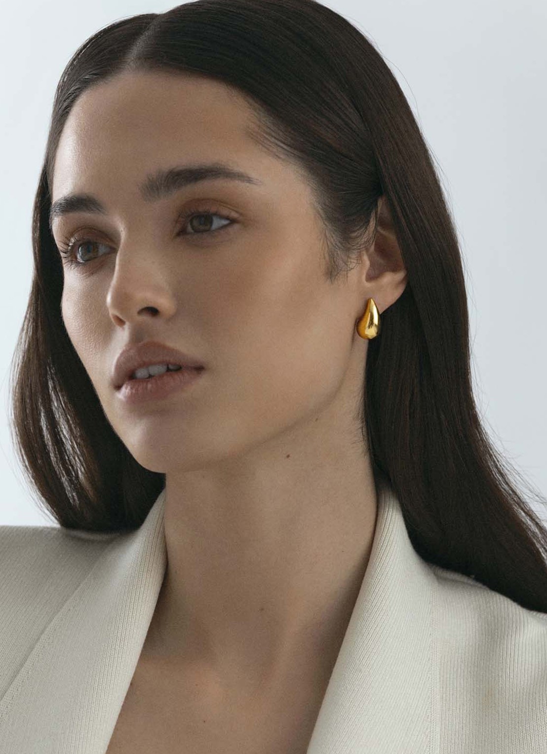 Mockberg Plain Daring Small oorstekers MB0189 - voorkant 2 goud